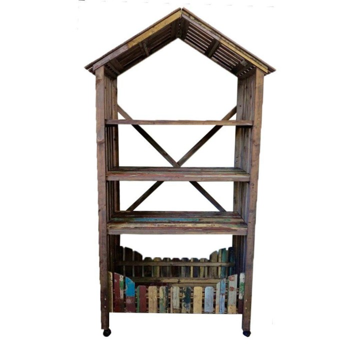 CASETTA LEGNO CON TETTO 3P 100